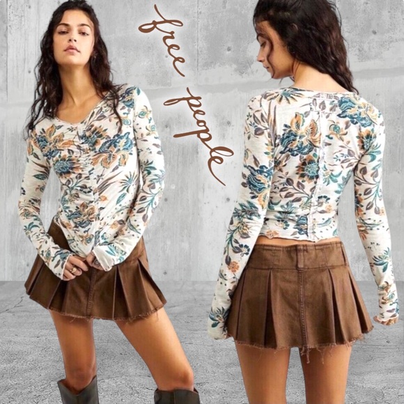 Free People Tops - Free People Dreamed of You Long Sleeve Tee NWT
